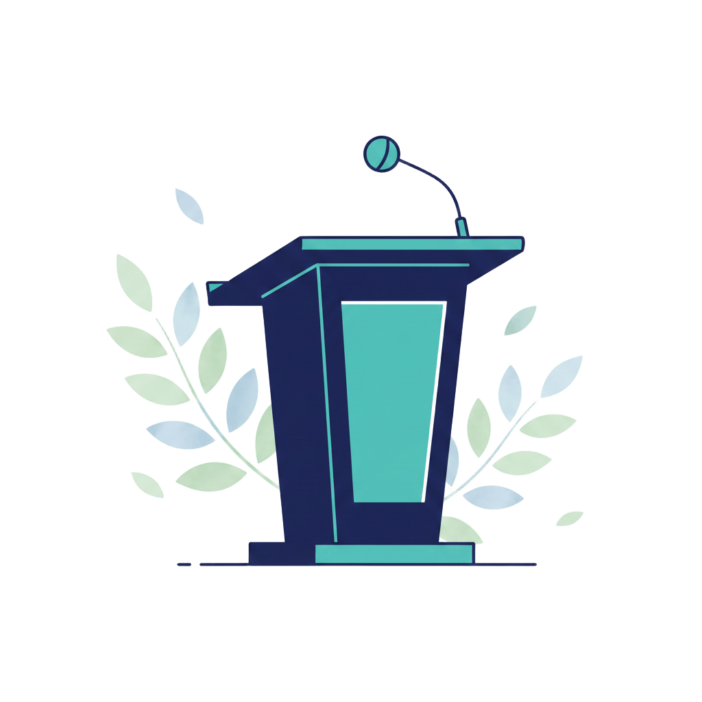 Redenschreiber KI Illustration